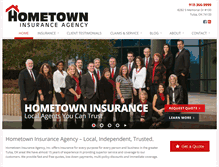 Tablet Screenshot of hometowninsurance.us